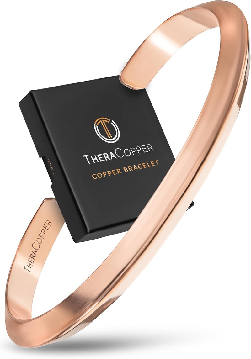 TheraCopper Copper Bracelet for Men & Women — 100% Pure Copper Bracelets — Raw, Solid & Uncoated Authentic Handmade Tibetan Bracelet Cuff Bangles - Image 1